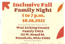 'Inclusive Fall Family Fun Night' to be held October 18