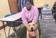 Licking Heights Welcomes New Therapy Dog to Central Intermediate