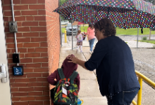 Video: Licking Heights North celebrates kindergarten completion with 'clap-out'