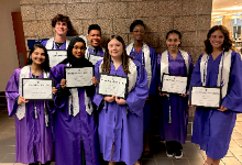 HS Students Inducted to National Technical Honor Society