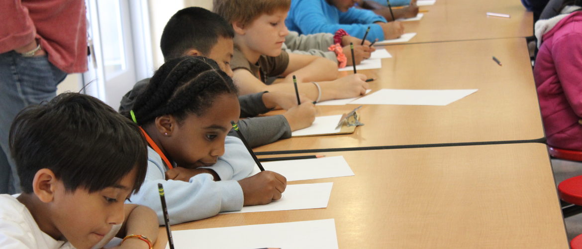 Children drawing at South
