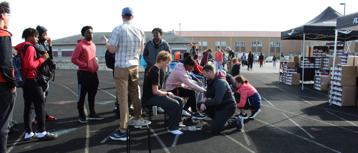 Fleet Feet donation to track team