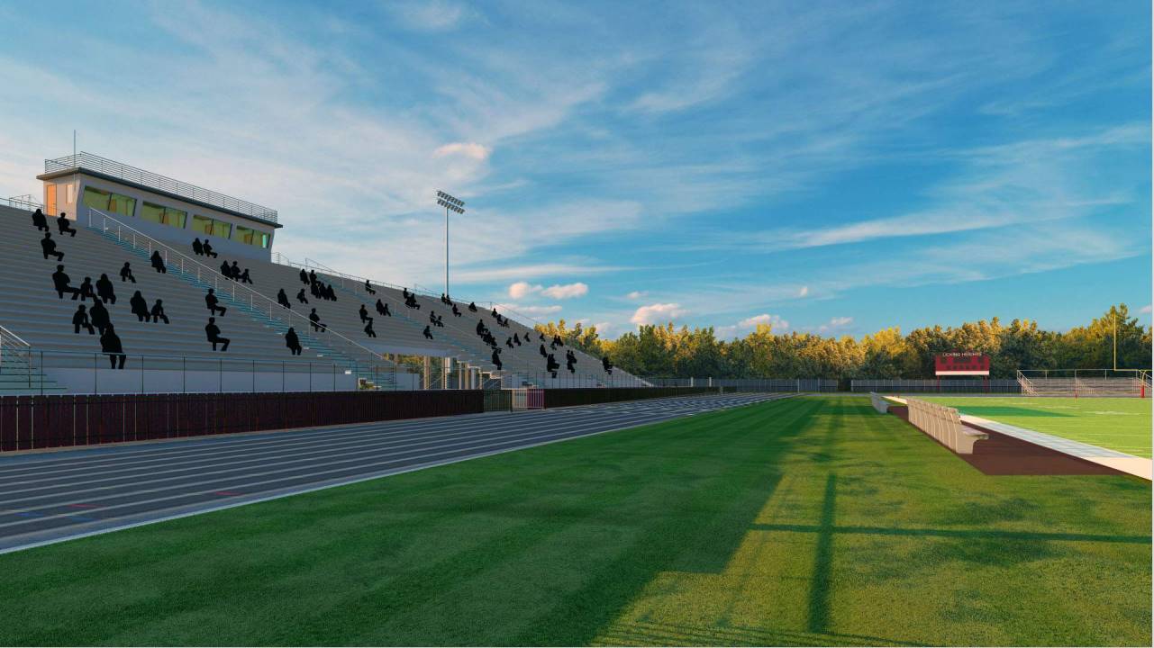 Athletic complex rendering