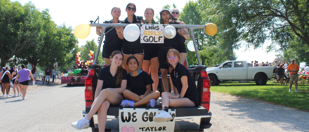 Girls Gold at parade